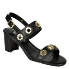 Livie Leather Heel Ornament Sandal