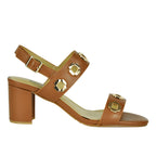 Livie Leather Heel Ornament Sandal