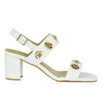 Livie Leather Heel Ornament Sandal