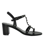 Midge Leather Heel Studded Sandal