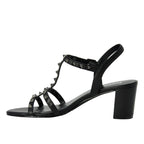 Midge Leather Heel Studded Sandal