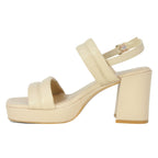 Muguet Leather Double Banded Sandal