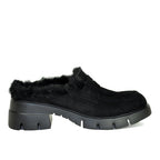 Nety Suede Fur Platform Mule