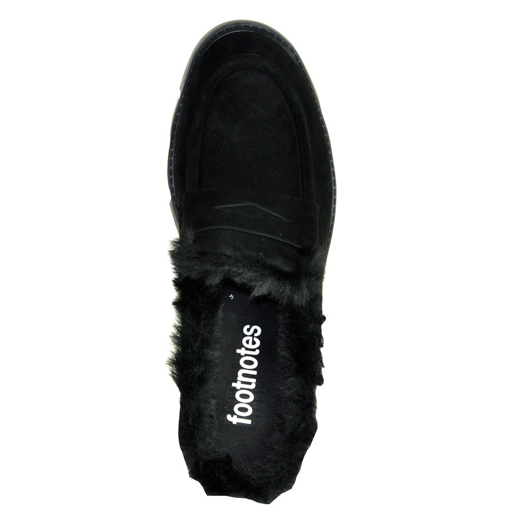 Nety Suede Fur Platform Mule