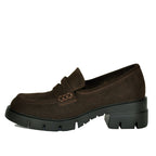 Nevis Suede Lug Heel Loafer