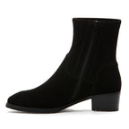 Oleg Suede Block Heel Boot