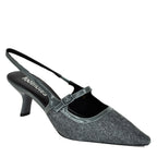 Payge Flannel Patent Heel Slingback
