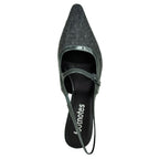 Payge Flannel Patent Heel Slingback