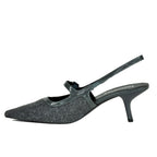 Payge Flannel Patent Heel Slingback