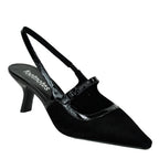Payge Suede Patent Heel Sling