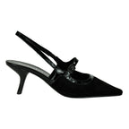 Payge Suede Patent Heel Sling