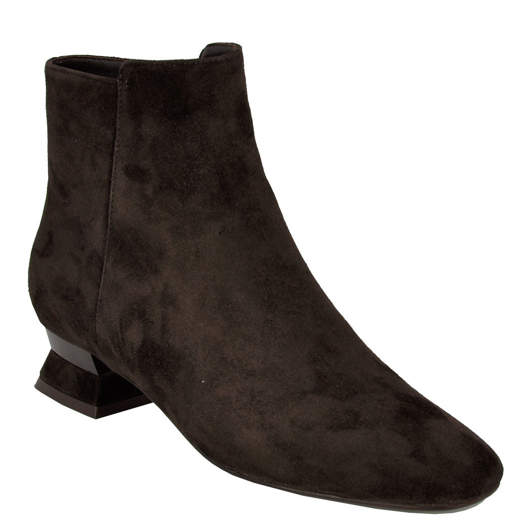 Pensee Suede Low Heel Bootie – Footnotes