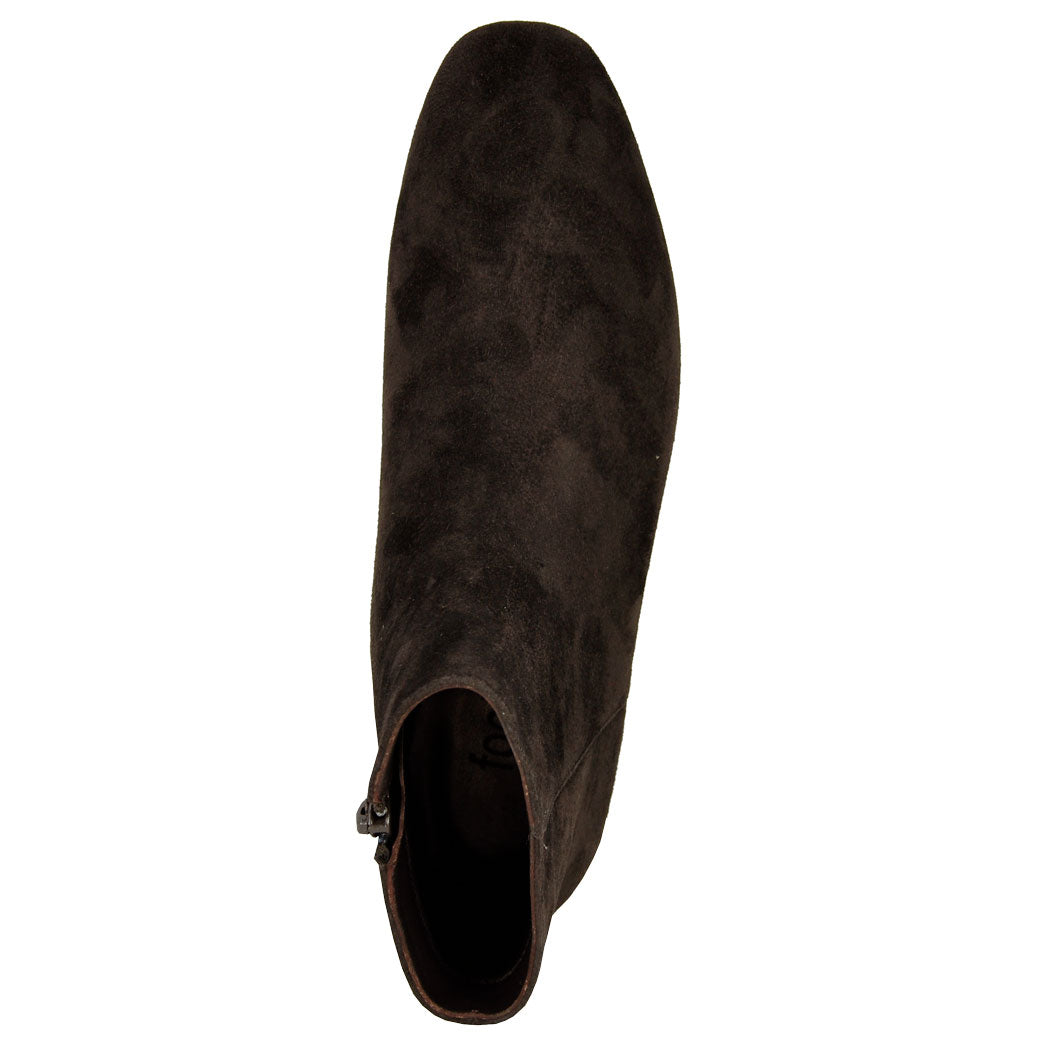 Pensee Suede Low Heel Bootie – Footnotes