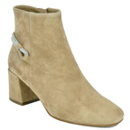 Shermy Suede Heel Ornament Bootie