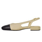 Tisha Leather Cap Toe Slingback