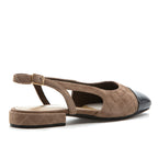 Trill Suede Quilted Flat Sling