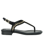 Yaella Leather Chain Thong Sandal