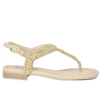 Yaella Leather Chain Thong Sandal