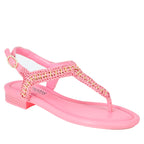 Yaella Leather Chain Thong Sandal