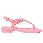 Yaella Leather Chain Thong Sandal