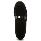 Zumy Suede Flat Ornament Loafer