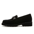 Zumy Suede Flat Ornament Loafer