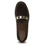 Zumy Suede Flat Ornament Loafer