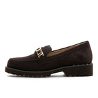 Zumy Suede Flat Ornament Loafer