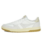 Hawk-YW White Gold Leather Sneaker