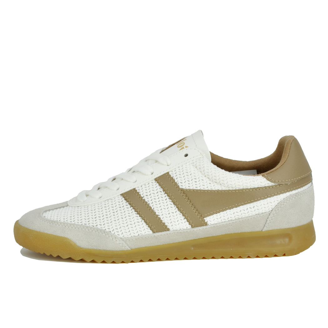 Tornado-Zephyr Perforated White Light Caramel Sneaker – Footnotes