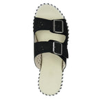 Tulip1176-LC Suede Buckle Slide