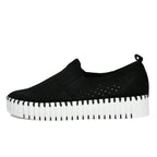 Tulip-141 Nubuck Platform Slip On