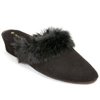 18638 Suede Fur Collar Slipper