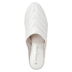 3253 Pleated Leather Wedge Slipper