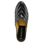 3253 Pleated Leather Wedge Slipper