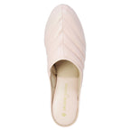 3253 Pleated Leather Wedge Slipper