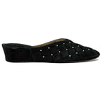 4640 Suede Quilted Stud Slipper