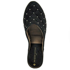 4640 Suede Quilted Stud Slipper