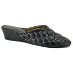 4640 Leather Quilted Stud Slipper