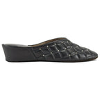 4640 Leather Quilted Stud Slipper