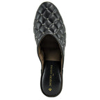 4640 Leather Quilted Stud Slipper