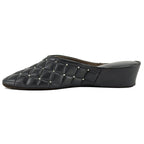 4640 Leather Quilted Stud Slipper