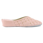 4640 Leather Quilted Stud Slipper