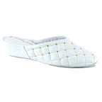 4640 Leather Quilted Stud Slipper