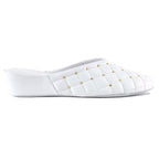 4640 Leather Quilted Stud Slipper