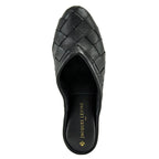 4640 Woven Leather Wedge Slipper