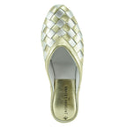 4640 Woven Leather Wedge Slipper