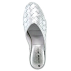 4640 Woven Leather Wedge Slipper