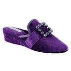 Crystal Velvet Jewel Slipper