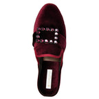 Crystal Velvet Jewel Slipper